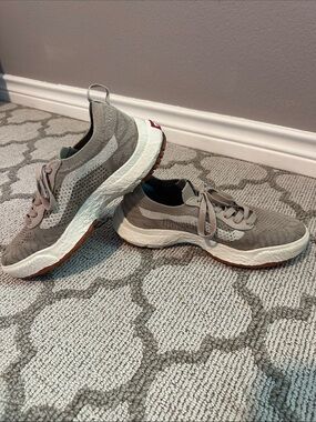 Vans Eco Cush Taupe Knit Low-Top Sneakers